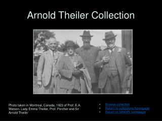 Arnold Theiler Collection