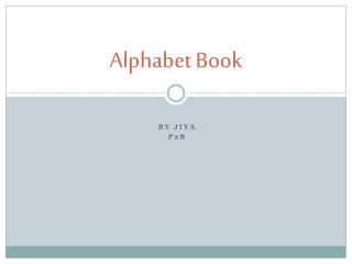 Alphabet Book