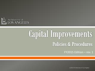 Capital Improvements Policies &amp; Procedures
