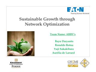 Sustainable Growth through Network Optimization