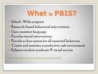 What is PBIS?