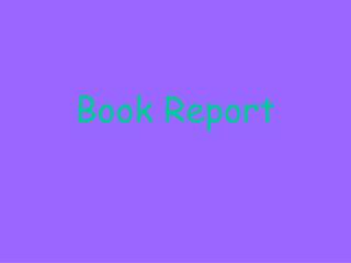 Book Report