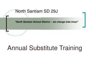 Annual Substitute Training