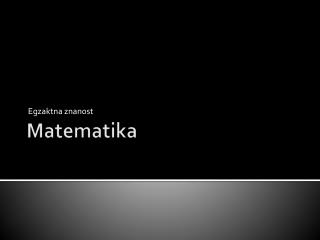 Matematika