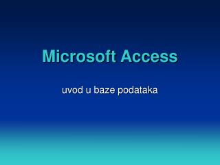 Microsoft Access