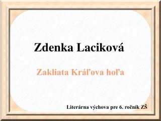 Zdenka Laciková