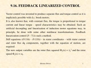 9.16. FEEDBACK LINEARIZED CONTROL