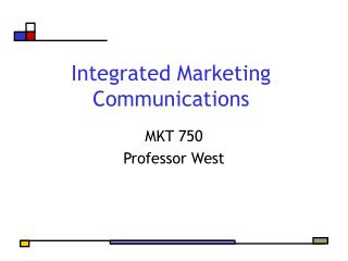 Integrated Marketing Communications