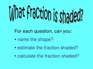 What fraction is shaded?