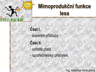 Mimoprodukční funkce lesa