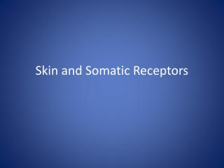 Skin and Somatic Receptors