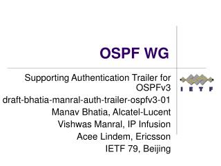 OSPF WG