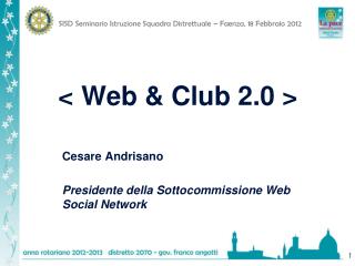&lt; Web &amp; Club 2.0 &gt;