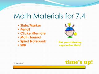 Math Materials for 7.4