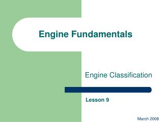 Engine Fundamentals