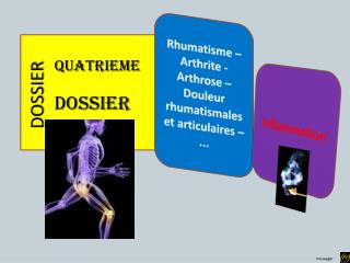 Rhumatisme – Arthrite - Arthrose – Douleur rhumatismales et articulaires –...