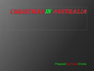 Christmas In Australia