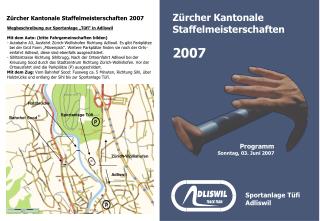 Zürcher Kantonale Staffelmeisterschaften 2007