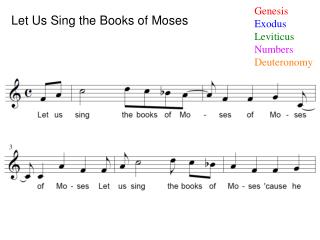 Let Us Sing the Books of Moses