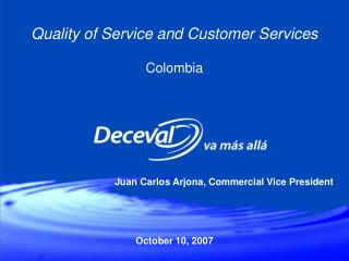 Quality of Service and Customer Services