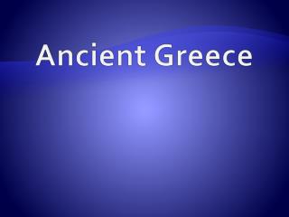 Ancient Greece