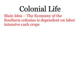 Colonial Life