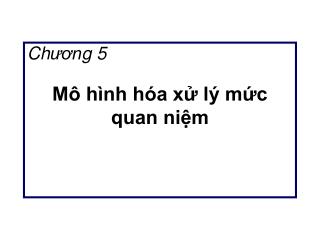 Mô hình hóa xử lý mức quan niệm