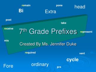 7 th Grade Prefixes