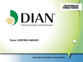 Tema: CONTROL MASIVO