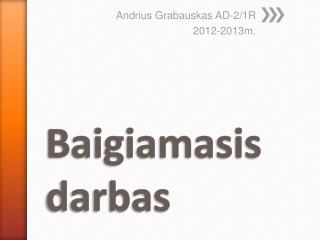 Baigiamasis darbas