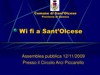 Wi fi a Sant’Olcese