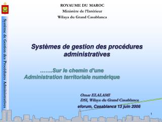 Systèmes de gestion des procédures administratives