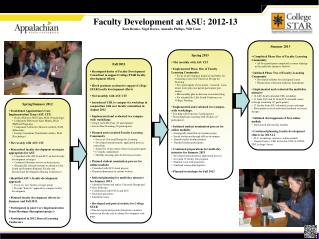 Faculty Development at ASU: 2012-13