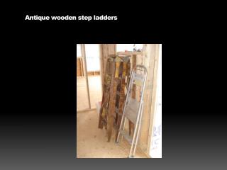 Antique wooden step ladders