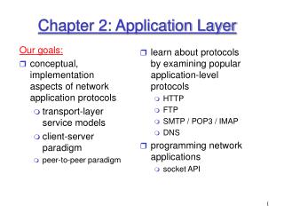 Chapter 2: Application Layer