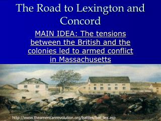 The Road to Lexington and Concord