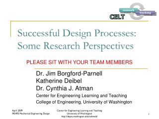 Successful Design Processes: Some Research Perspectives