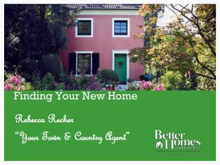 Finding Your New Home
