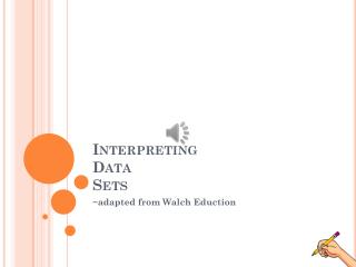 Interpreting Data Sets