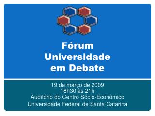 Fórum Universidade em Debate