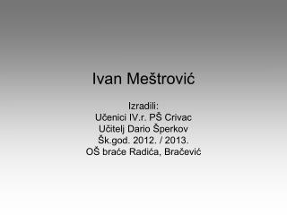 Ivan Meštrović