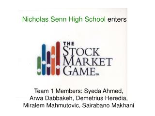 Nicholas Senn High School enters