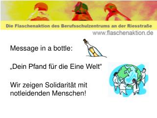 Message in a bottle: