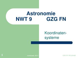 Astronomie NWT 9				GZG FN