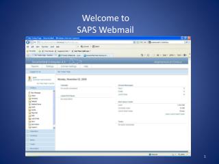 Welcome to SAPS Webmail