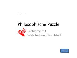 Philosophische Puzzle