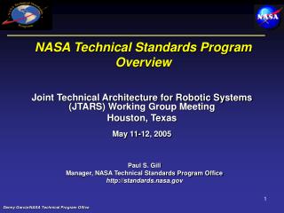 NASA Technical Standards Program Overview