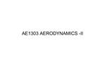 AE1303 AERODYNAMICS -II
