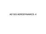 AE1303 AERODYNAMICS -II