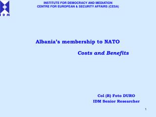 Albania’s membership to NATO